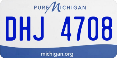 MI license plate DHJ4708