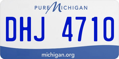 MI license plate DHJ4710