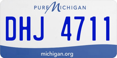 MI license plate DHJ4711