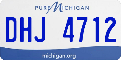 MI license plate DHJ4712