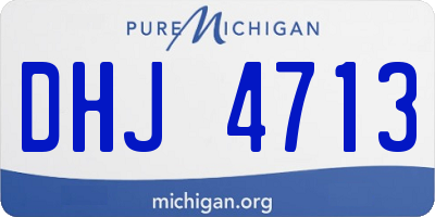 MI license plate DHJ4713