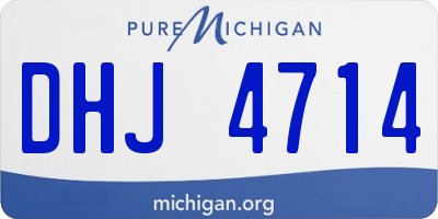 MI license plate DHJ4714