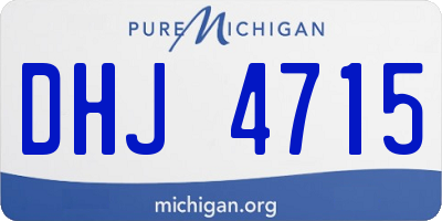 MI license plate DHJ4715