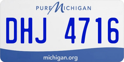 MI license plate DHJ4716