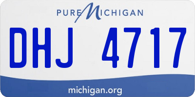 MI license plate DHJ4717