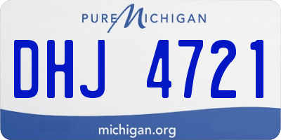 MI license plate DHJ4721
