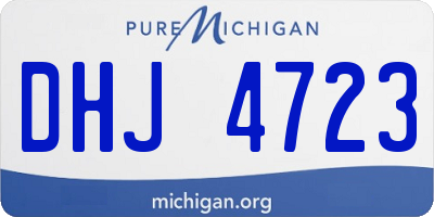 MI license plate DHJ4723