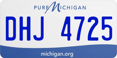 MI license plate DHJ4725