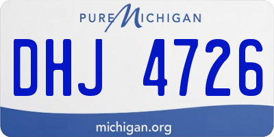 MI license plate DHJ4726