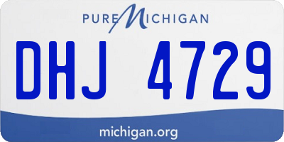 MI license plate DHJ4729
