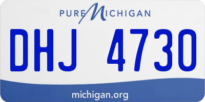 MI license plate DHJ4730