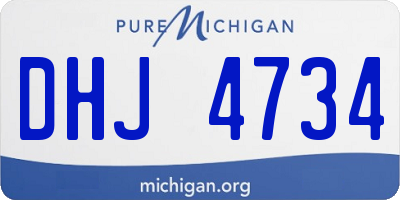 MI license plate DHJ4734