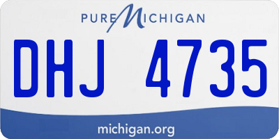 MI license plate DHJ4735