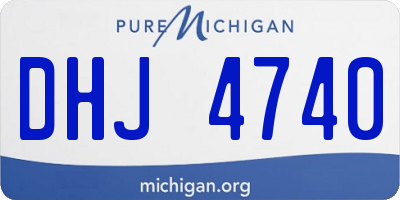 MI license plate DHJ4740