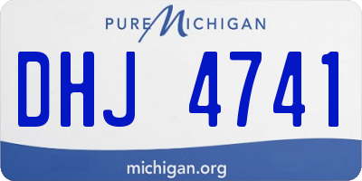 MI license plate DHJ4741