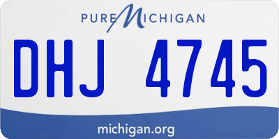 MI license plate DHJ4745