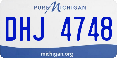 MI license plate DHJ4748