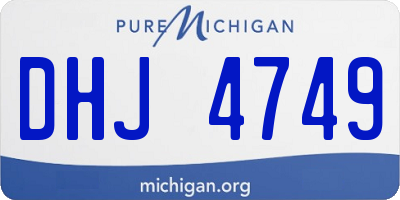 MI license plate DHJ4749