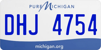 MI license plate DHJ4754