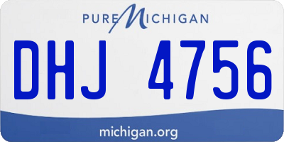 MI license plate DHJ4756