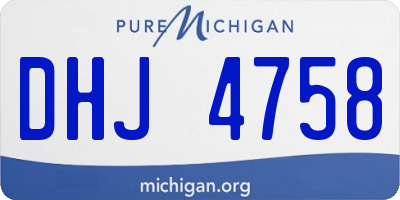 MI license plate DHJ4758