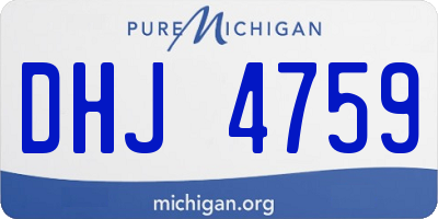 MI license plate DHJ4759
