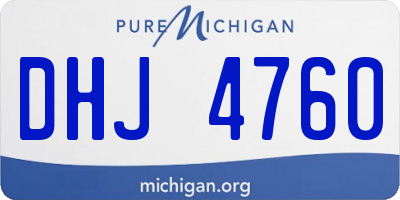 MI license plate DHJ4760