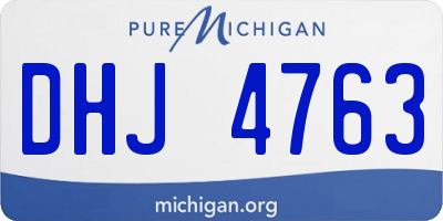 MI license plate DHJ4763