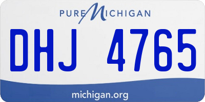 MI license plate DHJ4765