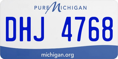 MI license plate DHJ4768