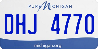 MI license plate DHJ4770