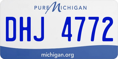 MI license plate DHJ4772