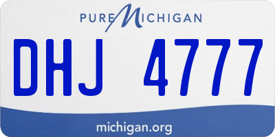 MI license plate DHJ4777