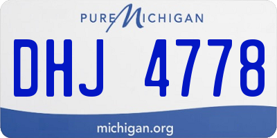 MI license plate DHJ4778