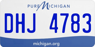 MI license plate DHJ4783
