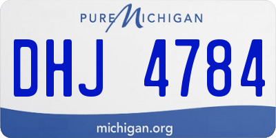 MI license plate DHJ4784