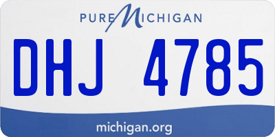 MI license plate DHJ4785