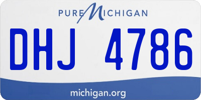 MI license plate DHJ4786