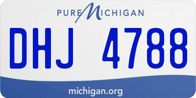 MI license plate DHJ4788