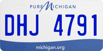 MI license plate DHJ4791