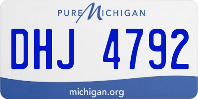 MI license plate DHJ4792