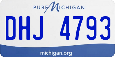 MI license plate DHJ4793