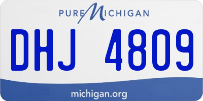 MI license plate DHJ4809