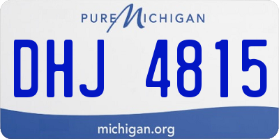 MI license plate DHJ4815