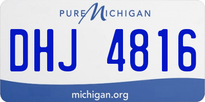 MI license plate DHJ4816