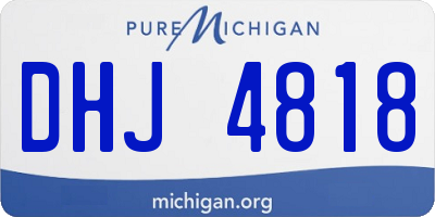 MI license plate DHJ4818
