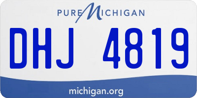 MI license plate DHJ4819