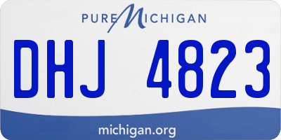 MI license plate DHJ4823