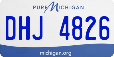 MI license plate DHJ4826