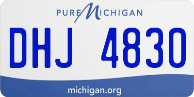 MI license plate DHJ4830